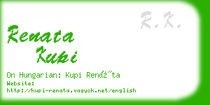 renata kupi business card